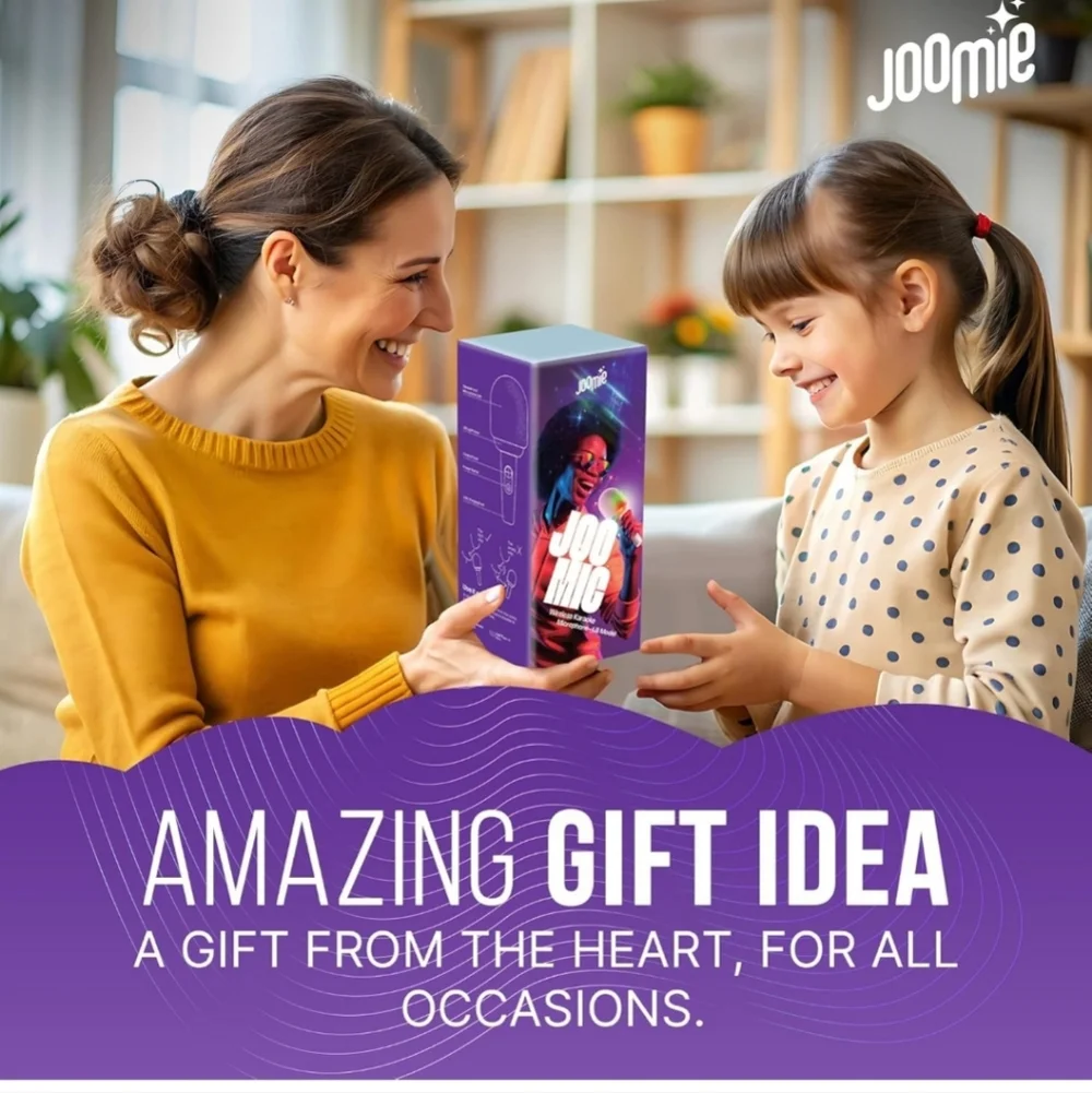 Joomie Kids Wireless Pink Karaoke Microphone